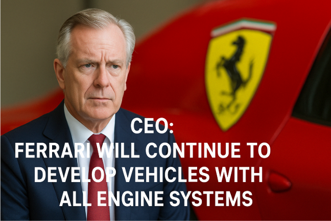 CEO: Ferrari Will Continue to Develop Vehicles with All Engine Systems